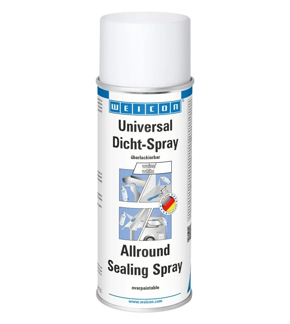 WEICON Allround Sealing Spray – Flexible Leak Sealant Coating (Black/White/Gray)