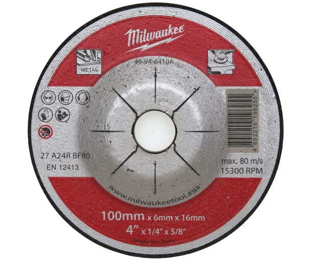 Grinding & Cutting Discs, 4"/5", Pack of 25