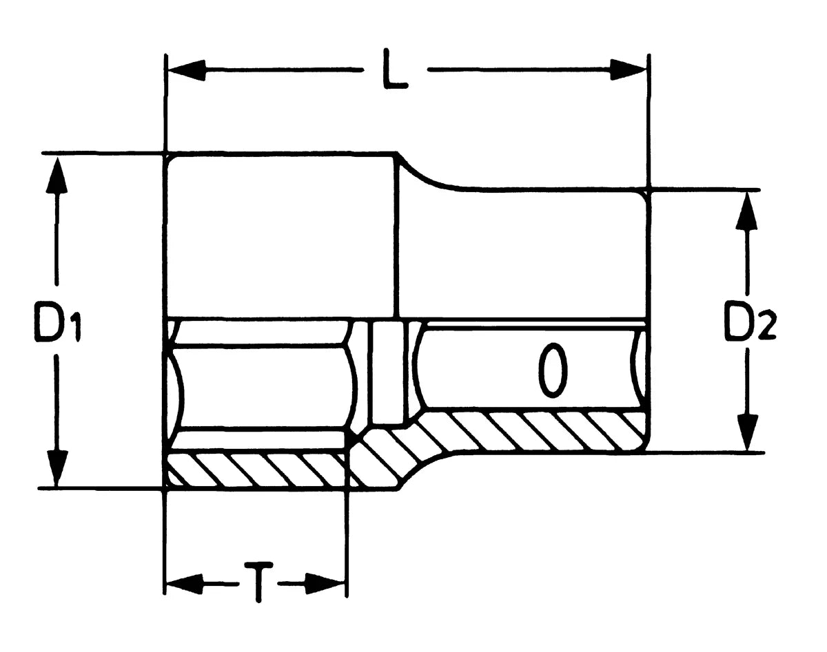 Socket, 6 point, 3/4"
