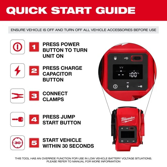 Jump Starter 2,000 A, Cordless