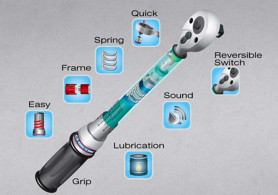 Adjustable Torque Wrench, Dual Scale (Nm/ft lb)