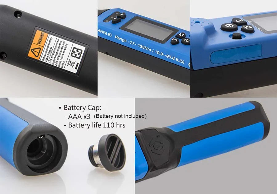 Electronic Torque Wrench, Multi-Unit Display