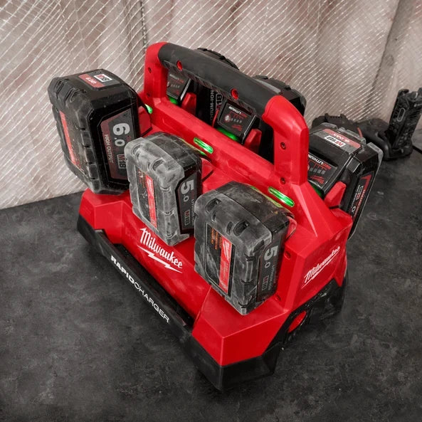 M18 Packout Six Bay Rapid Charger