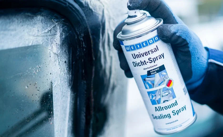 WEICON Allround Sealing Spray – Flexible Leak Sealant Coating (Black/White/Gray)