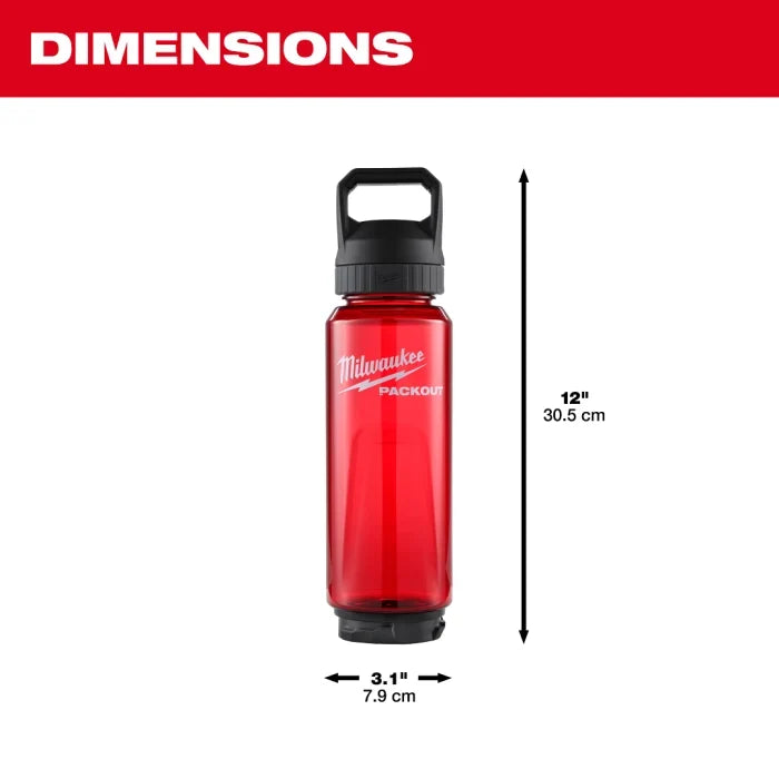 Bouteille en plastique PACKOUT avec bouchon verseur, 1005 ml