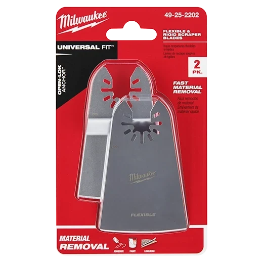 Milwaukee OPEN‑LOK 2‑in Rigid & Flexible Scraper Combo – 2‑Piece Set (49‑25‑2202)