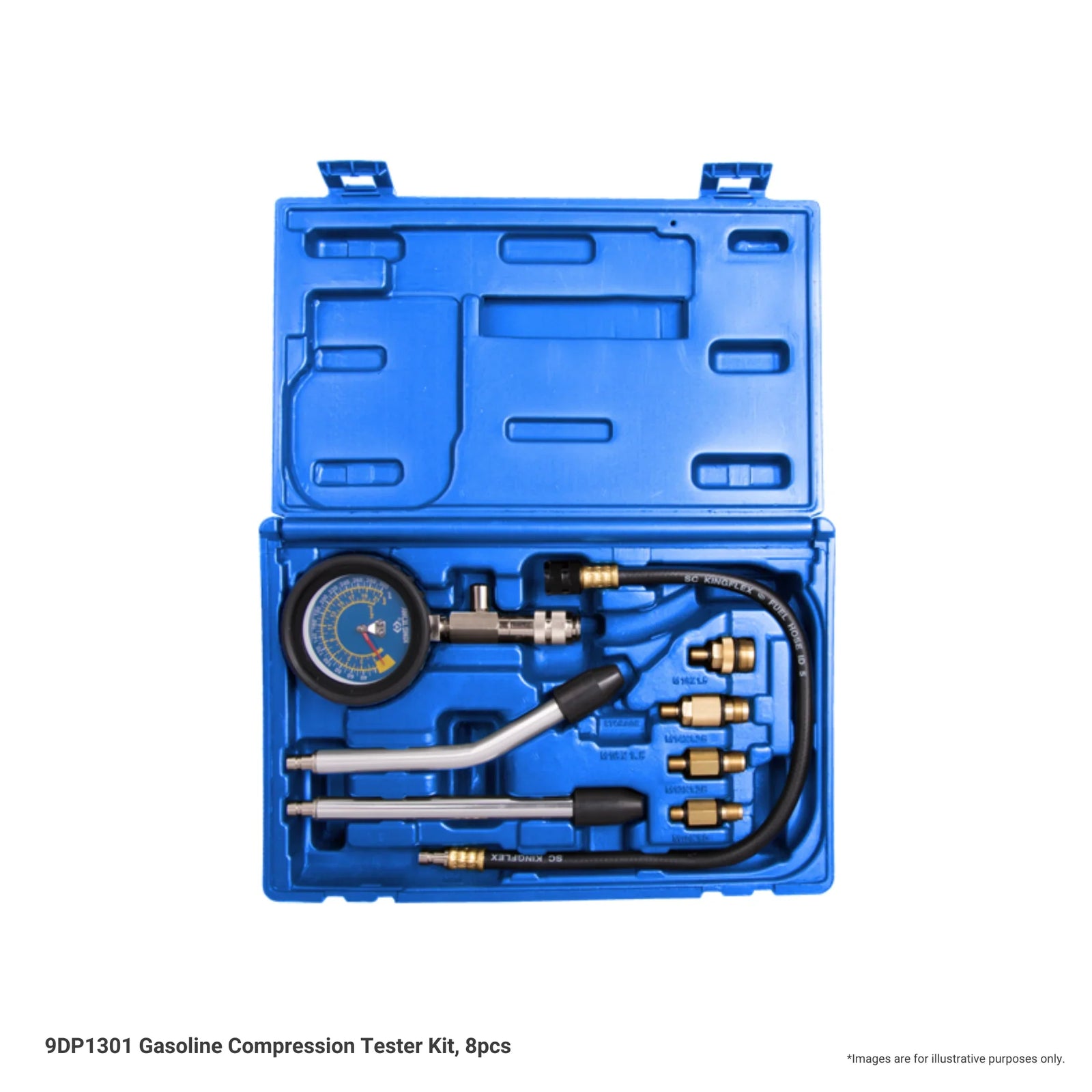 Gasoline Compression Tester Kit, 8pcs