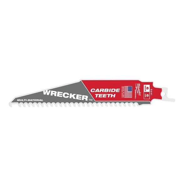 Reciprocating Saw Blades Carbide Teeth for Multi-Material, 6TPI, 3 per pack
