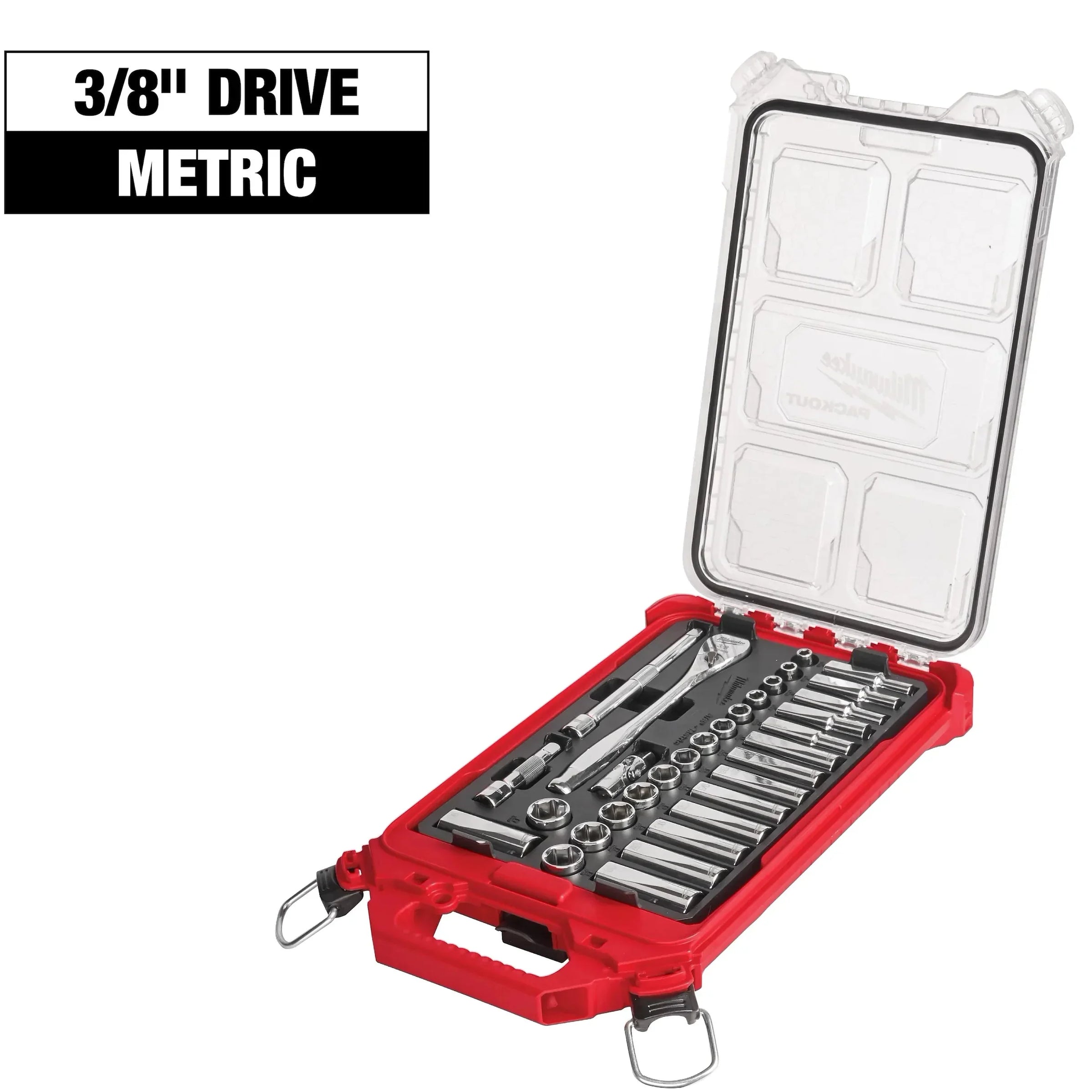 32-Piece Metric Ratchet & Socket Set with PACKOUT™ Organizer,  ⅜″ Drive