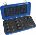 IMPACT Hexagon Male Hex Head Screwdriver Socket Set, 1/2", 10 pcs