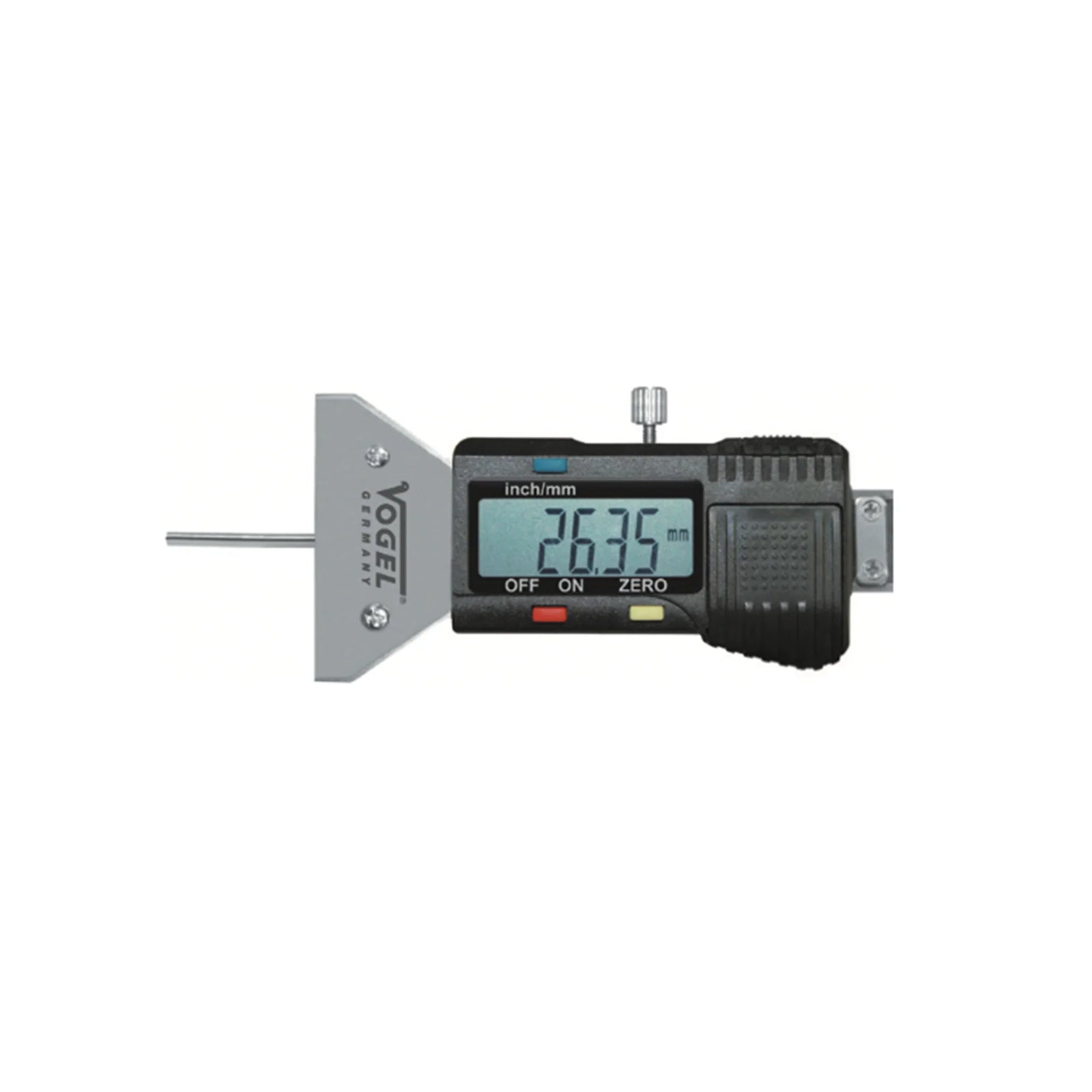Digital Depth Gauge, Pin Type, 0-25mm