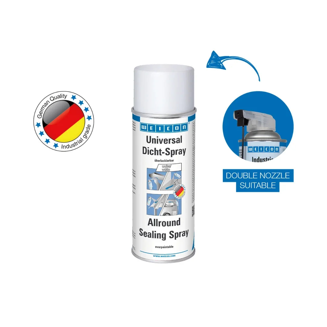 WEICON Allround Sealing Spray – Flexible Leak Sealant Coating (Black/White/Gray)