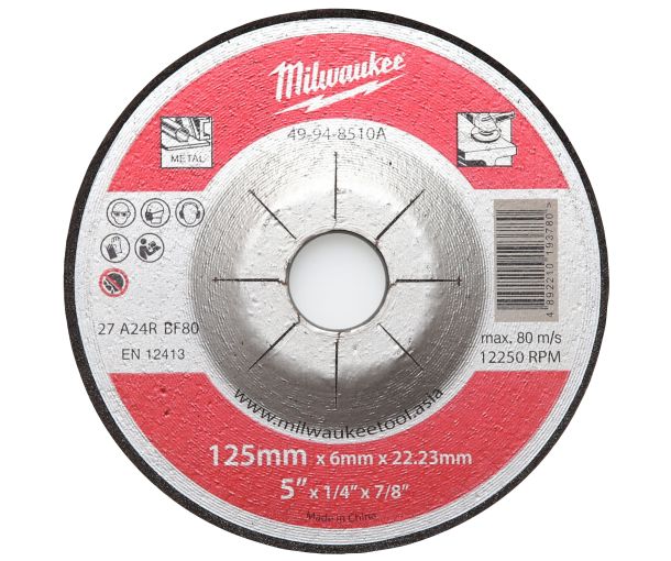 Grinding & Cutting Discs, 4"/5", Pack of 25