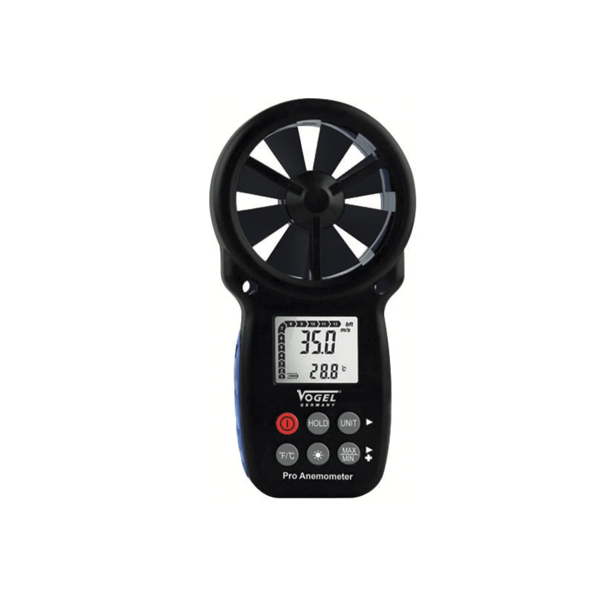 Digital Anemometer with Temperature Sensor