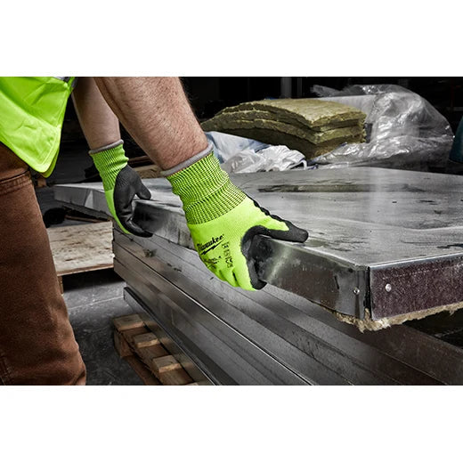 High-Visibility Cut Level 4 Polyurethane Dipped Gloves