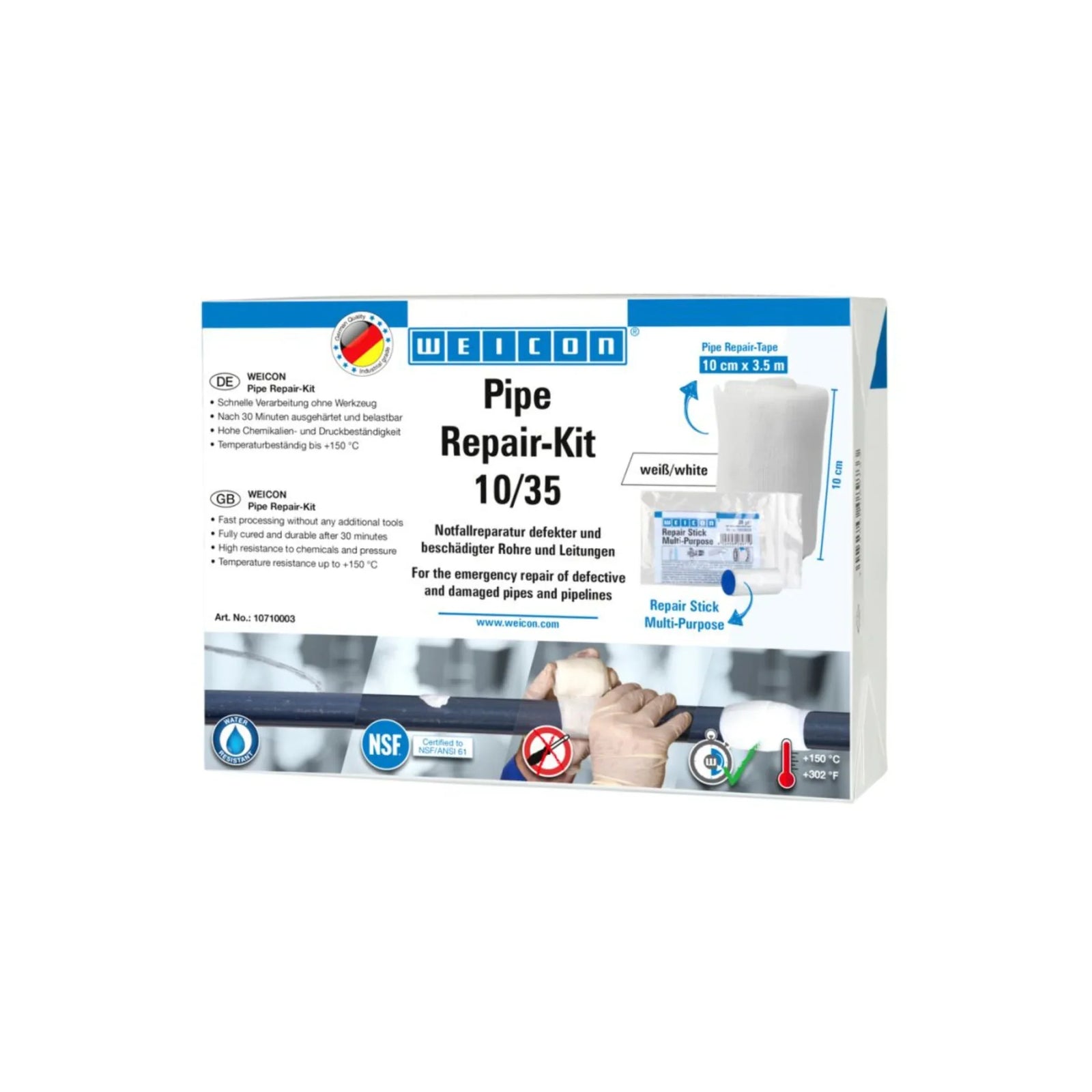 Kits de réparation d'urgence de tuyaux
