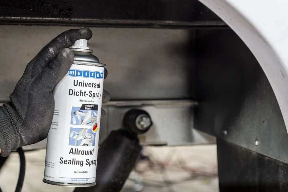 WEICON Allround Sealing Spray – Flexible Leak Sealant Coating (Black/White/Gray)