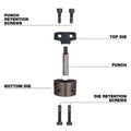 Milwaukee M18 Fuel 10‑Gauge Nibbler Punch & Die Set – Accessory for 3476‑20 M18 FNB