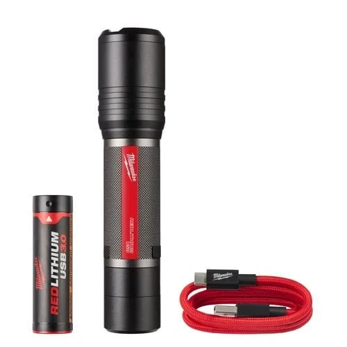 USB Rechargeable Flashlight, 2000 Lumens