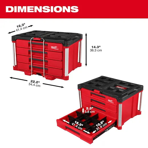 PACKOUT 4-Drawer Tool Box