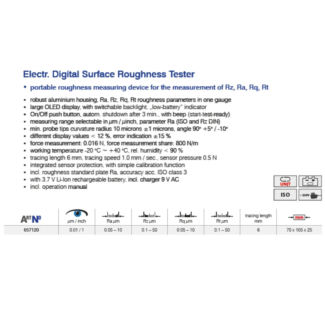 Digital Surface Roughness Tester