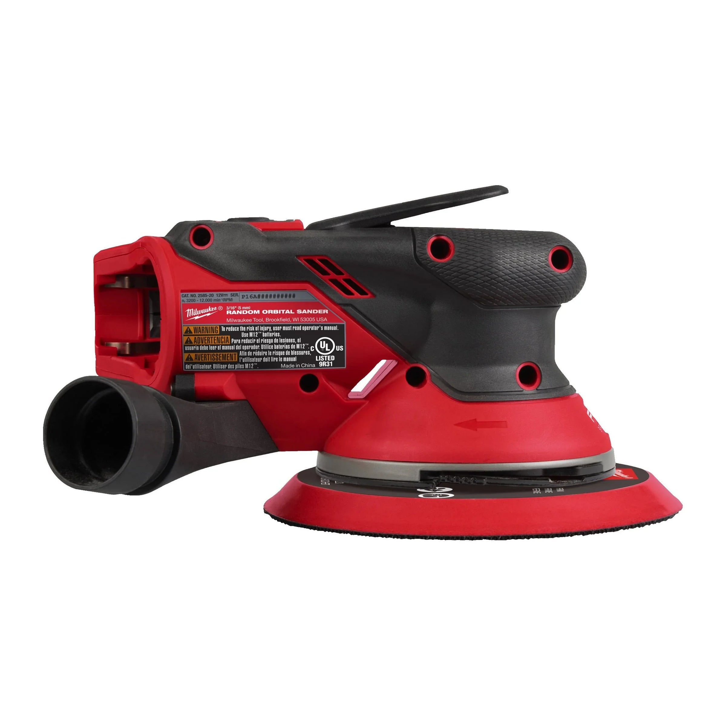 5mm Random Orbital Sander, Cordless 12V