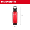 Bouteille en plastique PACKOUT avec bouchon verseur, 1005 ml